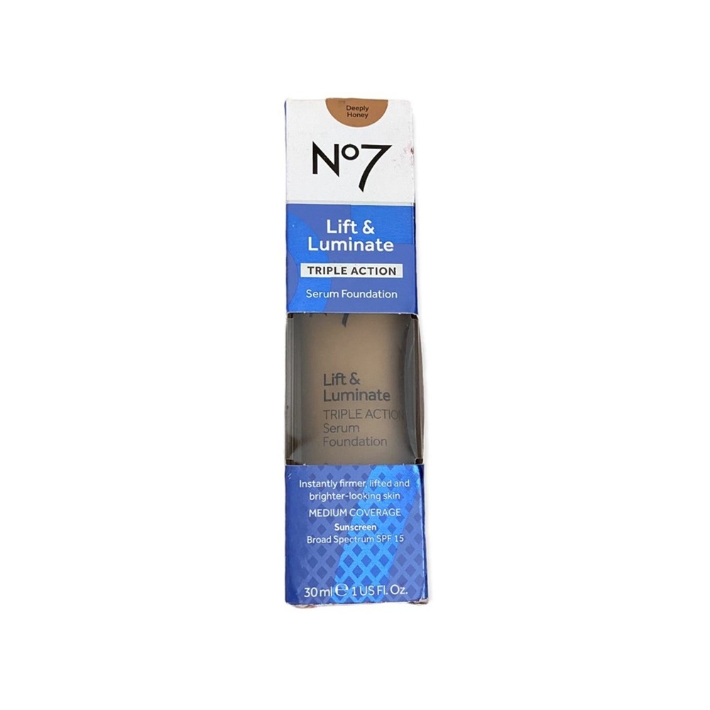 No7 Lift & Luminate Triple Action Serum Foundation SPF 15 - 1 fl oz Deeply Honey